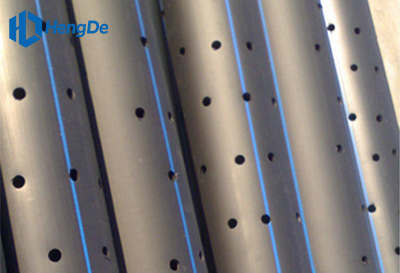 Perforated or Slotted Solid Wall HDPE Pipe