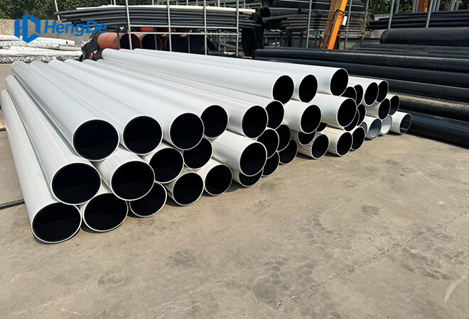 Co-Extruded White HDPE Pipe <br> Standard: ISO 4427-2
