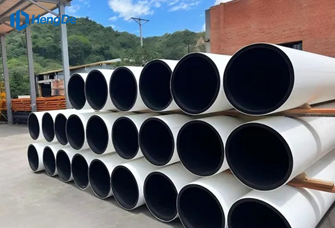 Co-Extruded White HDPE Pipe <br> Standard: ISO 4427-2