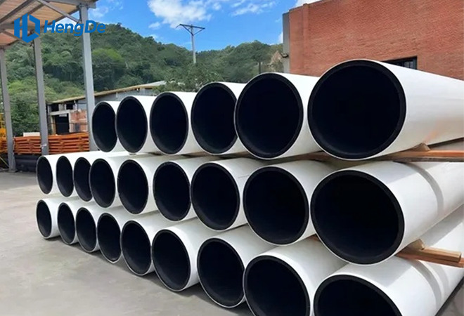 HDPE Two-colour co-extrusion Pipe <br> Standard: EN 12201-2:2011