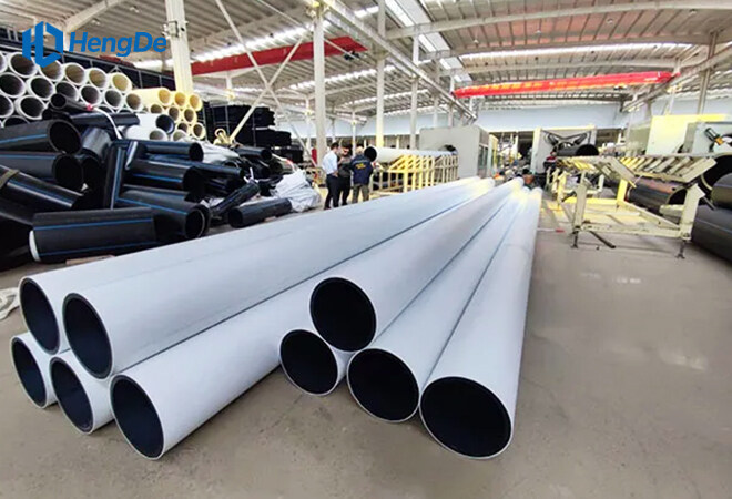 HDPE Two-colour co-extrusion Pipe <br> Standard: EN 12201-2:2011