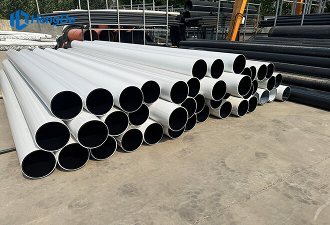HDPE Two-colour co-extrusion Pipe <br> Standard: EN 12201-2:2011
