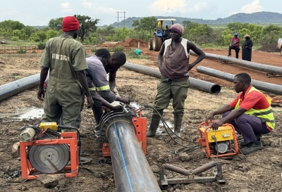 HDPE water supply pipe