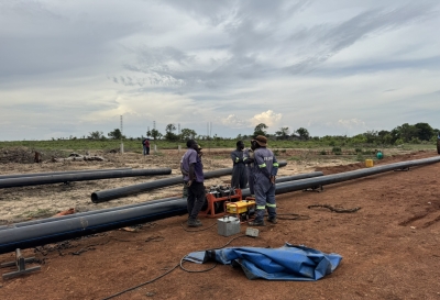 HDPE water supply pipe