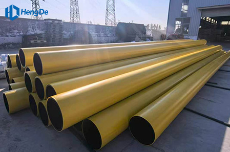 HDPE Yellow Co-extruded Pipe <br> Standard: EN 12201-2:2011