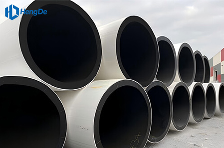 HDPE White Co-extruded Pipe <br> Standard: EN 12201-2:2011