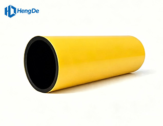 HDPE Yellow Co-extruded Pipe <br> Standard: EN 12201-2:2011