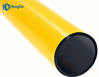 HDPE Yellow Co-extruded Pipe <br> Standard: EN 12201-2:2011