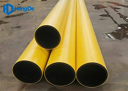 HDPE Yellow Co-extruded Pipe <br> Standard: EN 12201-2:2011