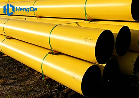 HDPE Yellow Co-extruded Pipe <br> Standard: EN 12201-2:2011