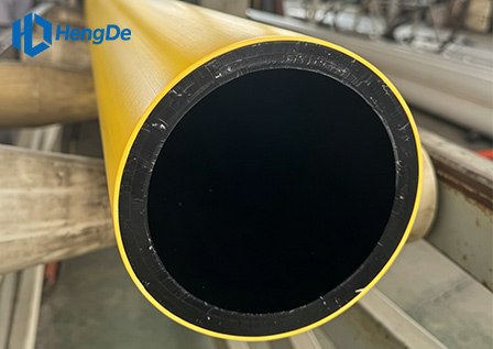 HDPE Yellow Co-extruded Pipe <br> Standard: EN 12201-2:2011