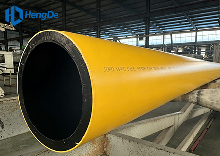 HDPE Yellow Co-extruded Pipe <br> Standard: EN 12201-2:2011