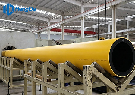 HDPE Yellow Co-extruded Pipe <br> Standard: EN 12201-2:2011