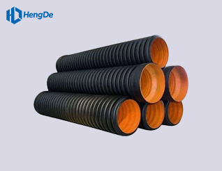 Black Orange HDPE Double Wall Corrugated Pipe <br> Standard: GB/T 19427.1-2019