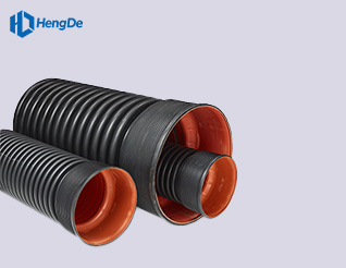 Black Orange HDPE Double Wall Corrugated Pipe <br> Standard: GB/T 19427.1-2019