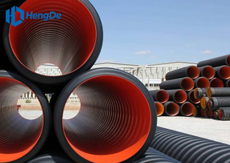 Black Orange HDPE Double Wall Corrugated Pipe <br> Standard: GB/T 19427.1-2019