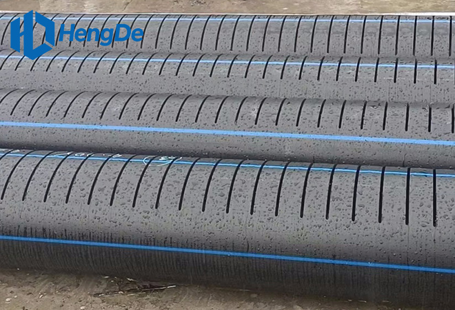 Perforated or Slotted Solid Wall HDPE Pipe <br> Standard: GB/T 13663.2018
