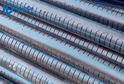 Perforated or Slotted Solid Wall HDPE Pipe