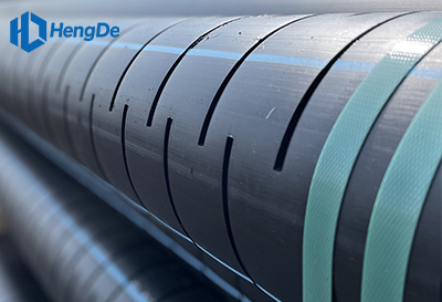 Perforated or Slotted Solid Wall HDPE Pipe