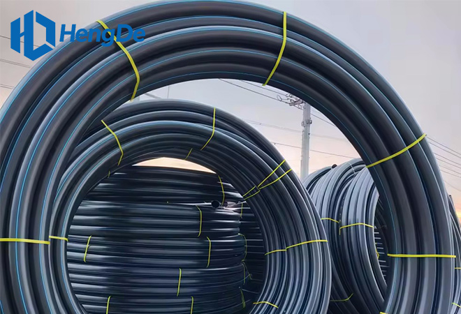 Black HDPE Pipe for Garden Irrigation<br> Standard: ISO 4427-2